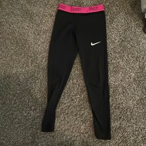 girls nike black leggings